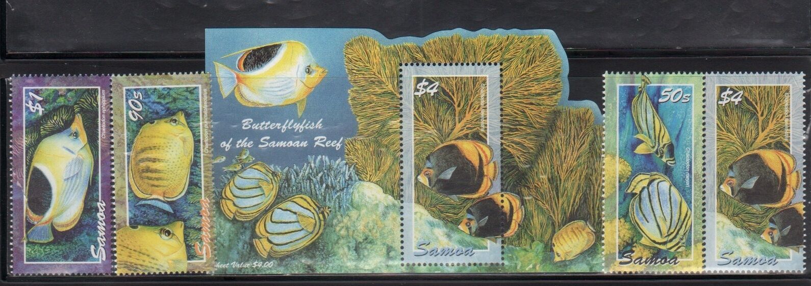 Samoa 1058-61a Sea Life Mint Nh