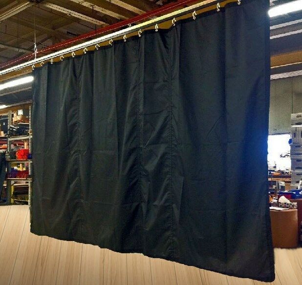 Black Fire/flame Retardant Stage Curtain/backdrop/partition, 10 H X 15 W