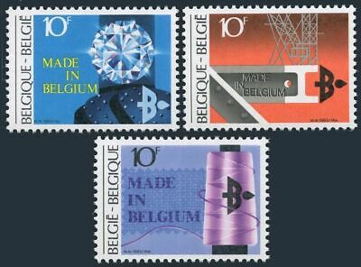 Belgium 1155-1157,mnh.michel 2155-2157. Belgian Export,1983.diamond Industry,