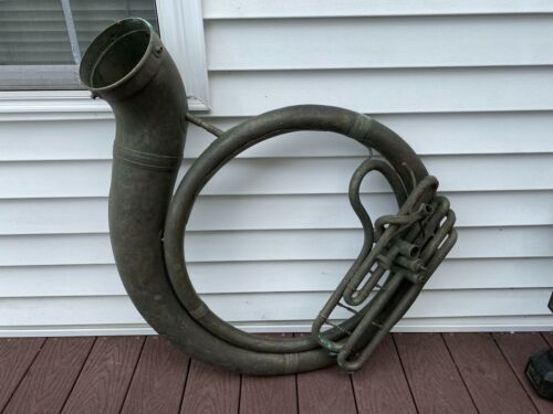 Vtg Very Old Antique Sousaphone Tuba From Prominent Wilkes Barre Pa Estate
