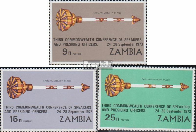 Zambia 108-110 Mint/mnh 1973 Commonwealth-conference