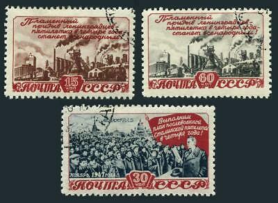 Russia 1234-1236,cto.michel 1224-1226. Industrial 5th Years Plan,1948.