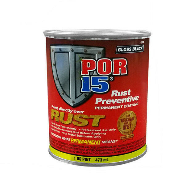 Por-15 45008 Rust Preventative Gloss Black Coating (pint) (por-45008)