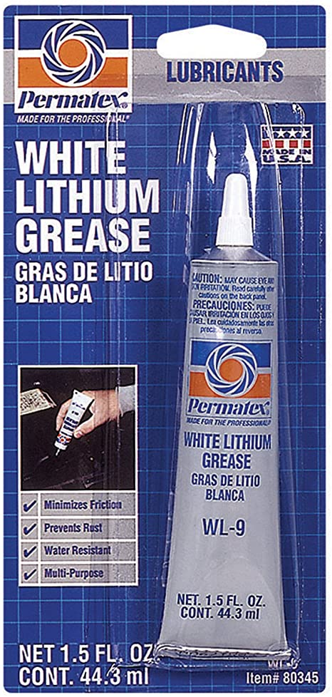 Permatex 80345 White Lithium Grease 1.5 Oz Tube