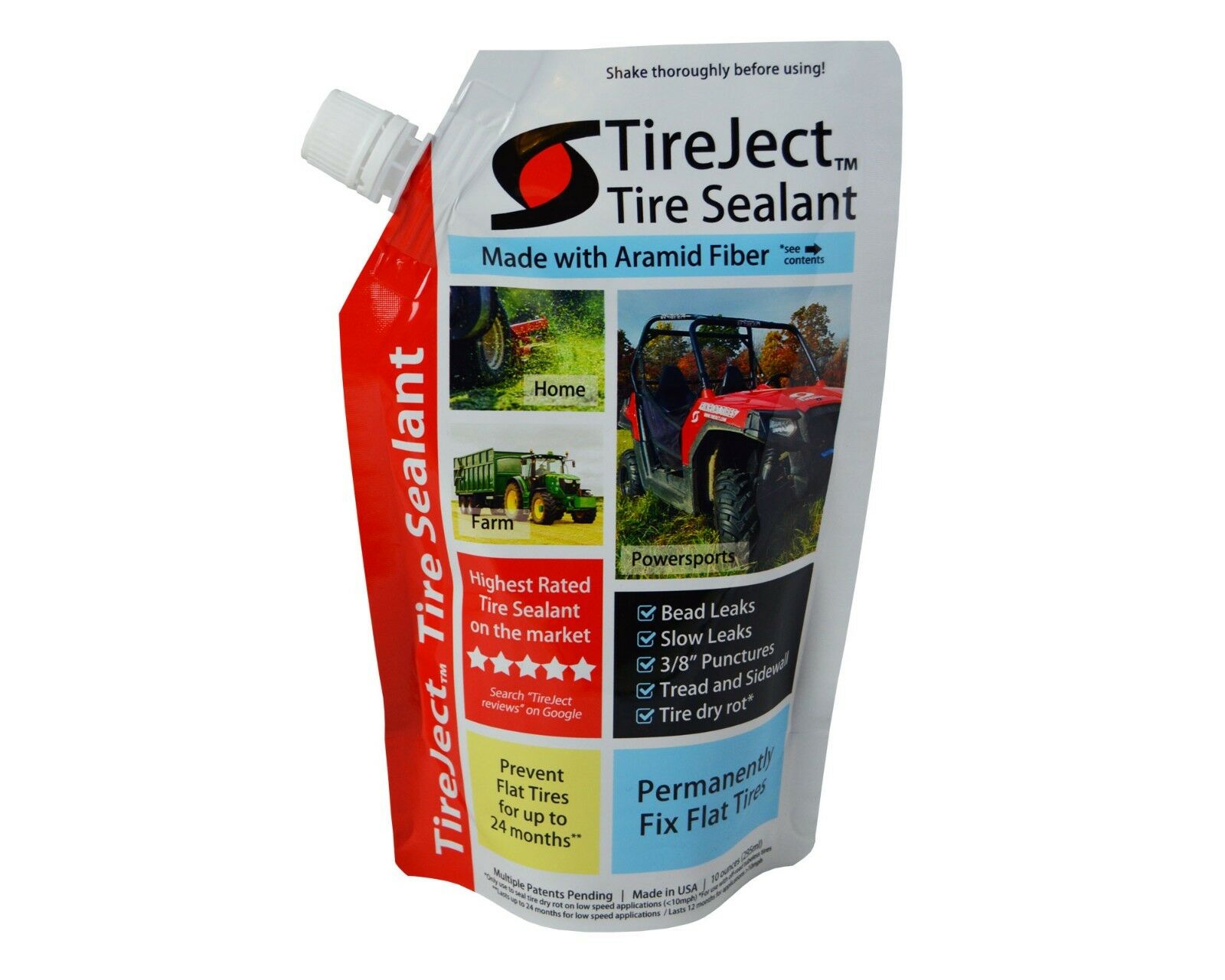Tireject Off-road Tire Sealant 10oz Refill Pouch