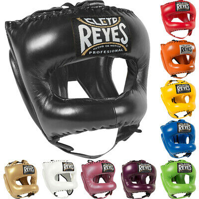 Cleto Reyes Leather Boxing Headgear With Nylon Face Bar