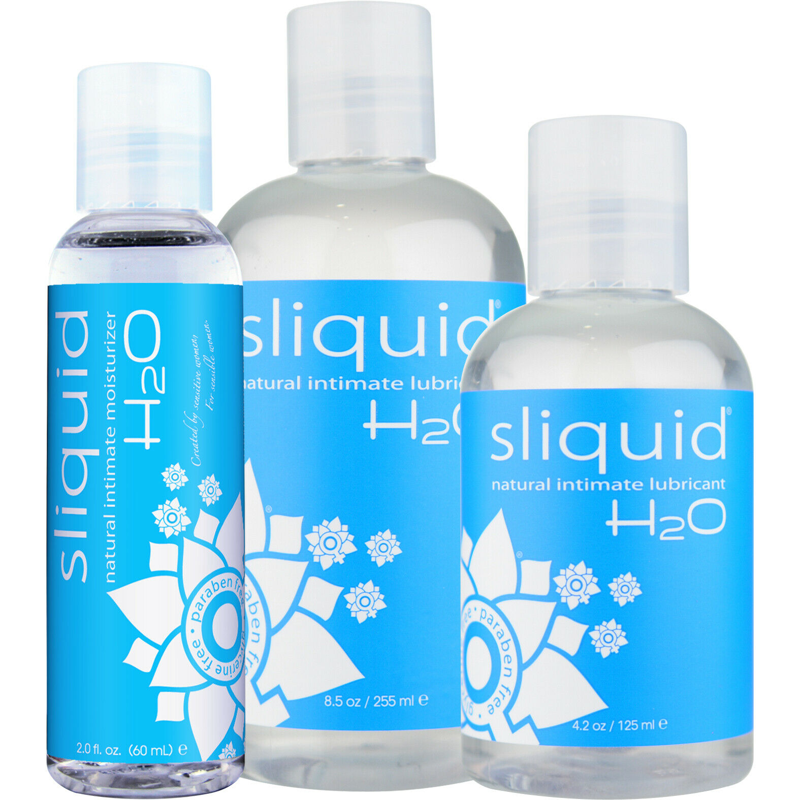 Sliquid Naturals H2o Water Based Natural Intimate Personal Lubricant - Pick Size