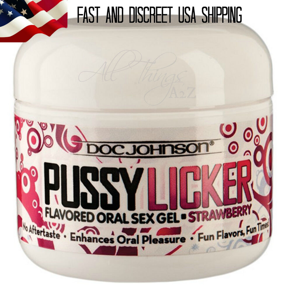 Doc Johnson P*ssy Licker Oral Sex Flavored Gel Lubricant Strawberry Edible Lube