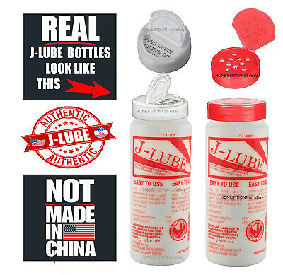 J-lube Real Jlube Powder Lubricant - Made In Usa - Read Before Buying - Red Cap