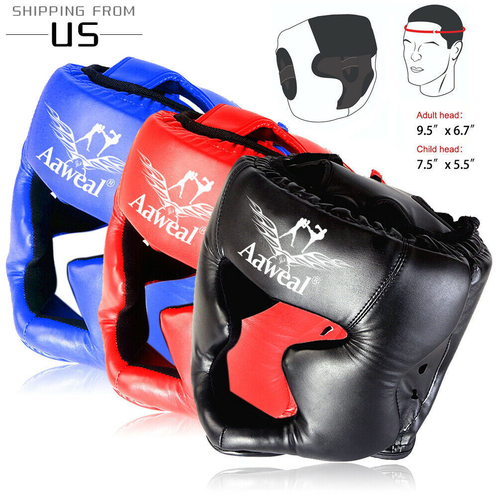 Head Guard Mma Helmet Protector Boxing Training Headgear Martial Art Sparring