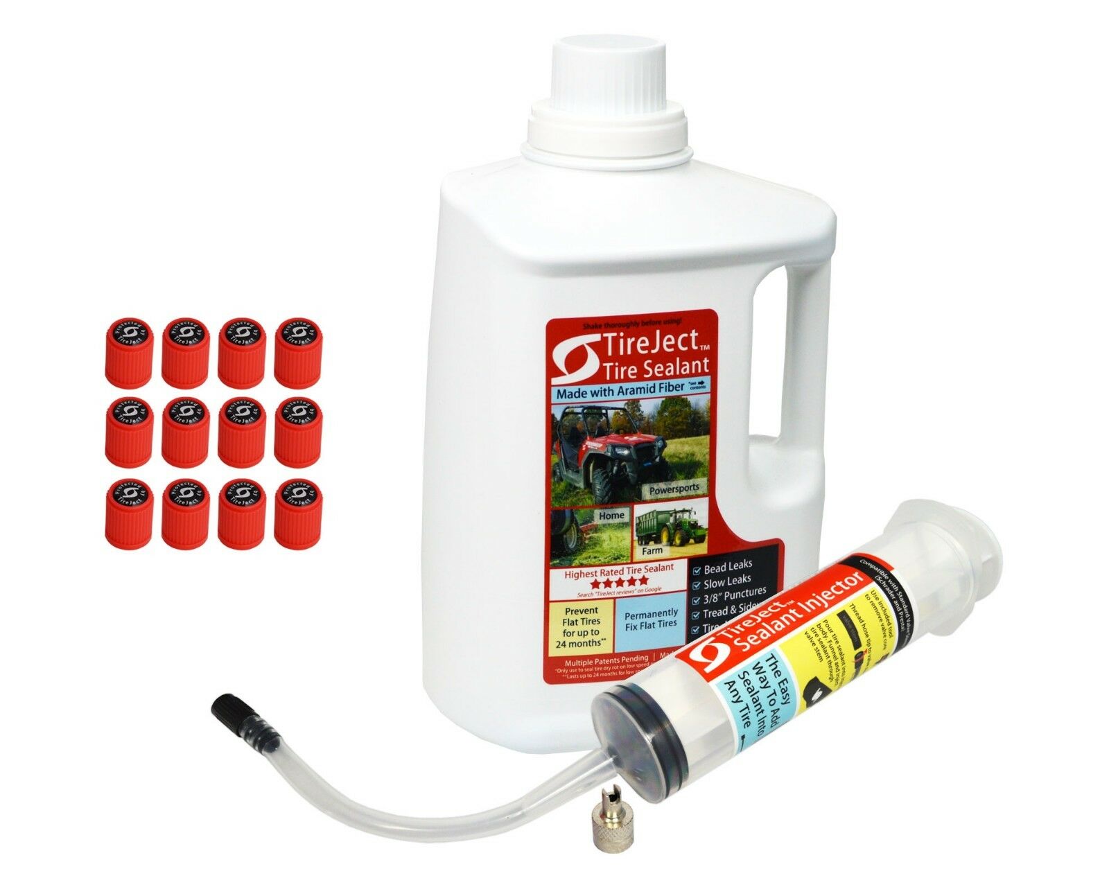 Tireject Off-road Tire Sealant Gallon Kit Value Size For Punctures & Bead Leaks
