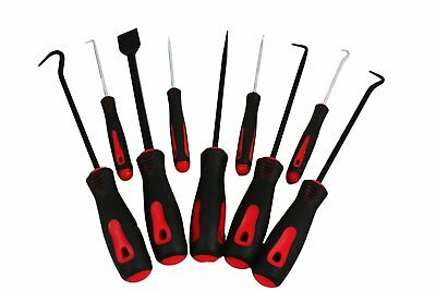 Abn Precision Scraper Hook And Pick 9-piece Set 6.5” Inch And 10” Inch Tools