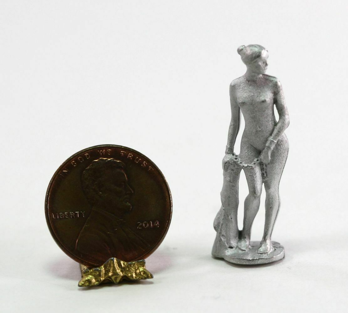 Dollhouse Miniature Classical White Metal Statue Of A Woman By Phoenix Models