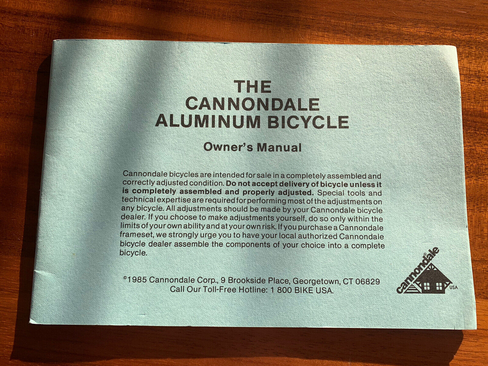 Cannondale Aluminum Bike Owners 1985 Road Mtb Bicycle