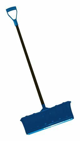 Westward 21ad02 Snow Shovel, 45 In Steel D-grip Handle, Poly Blade Material, 22