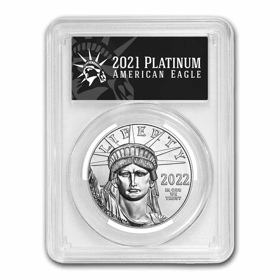 2022 1 Oz American Platinum Eagle Ms-70 Pcgs (fdi, Black Label) - Sku#247336