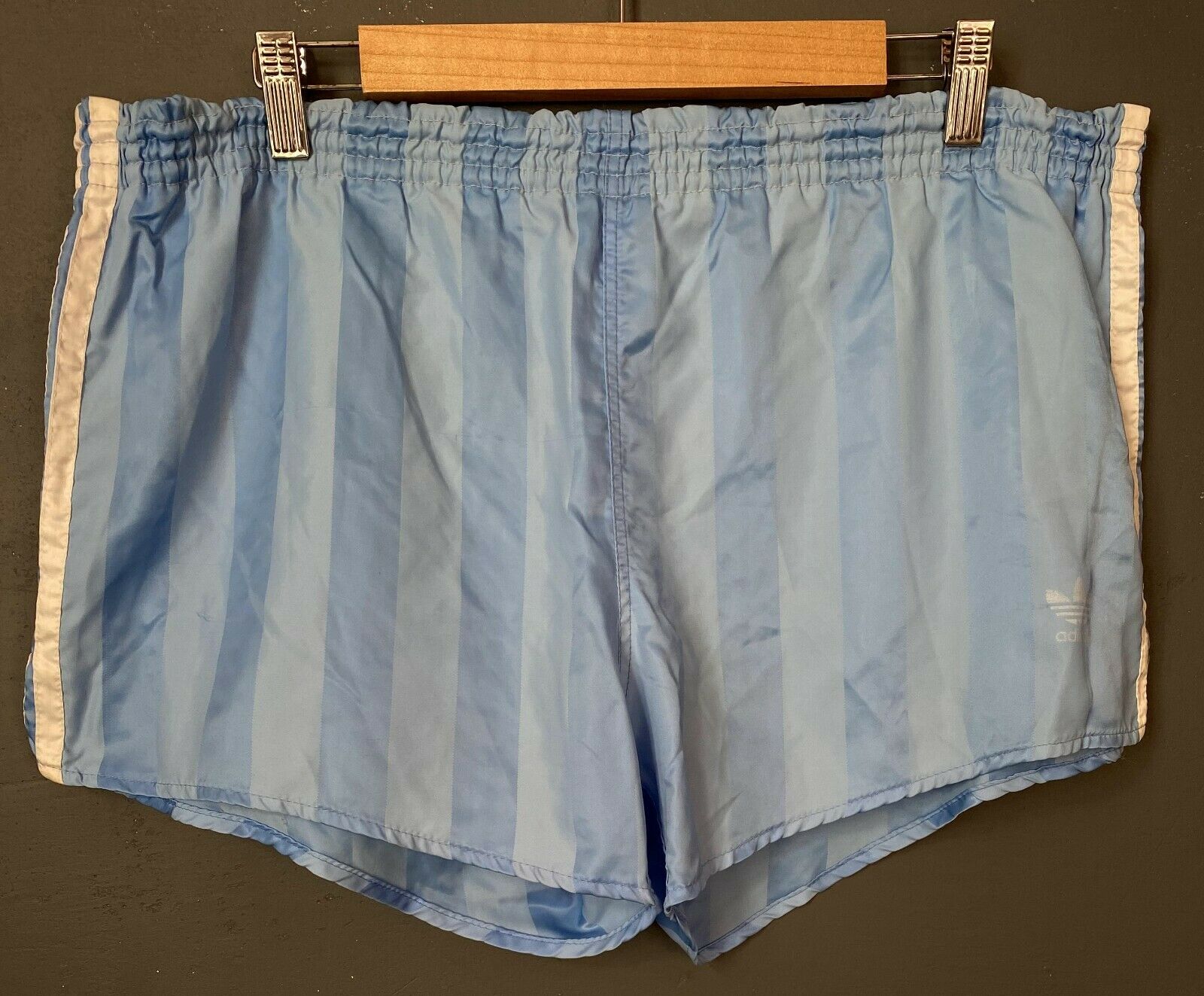Vintage Old Retro Mens Adidas West Germany Shorts Pantalones Blue Size L 7 Large