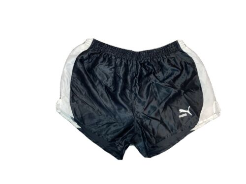 Puma Nylon Shorts 80’s Vintage D6 Medium Running Sprinter Shiny Satin Retro Vtg