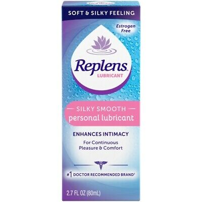 Replens Silky Smooth Personal Lubricant For Continuous Pleasure 2.7 Oz Each