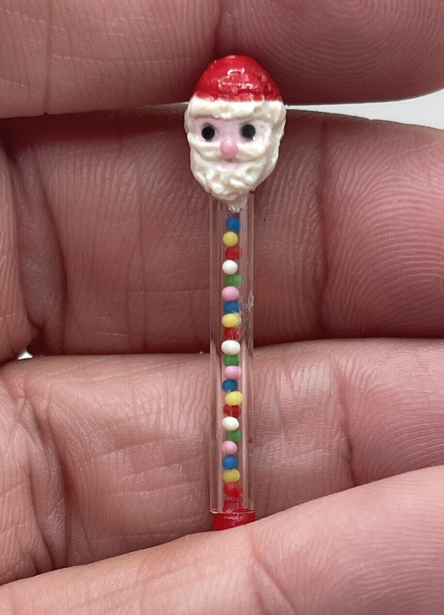 Vintage Artisan Lola Originals Santa Clause Candy Stick Dollhouse Miniature 1:12