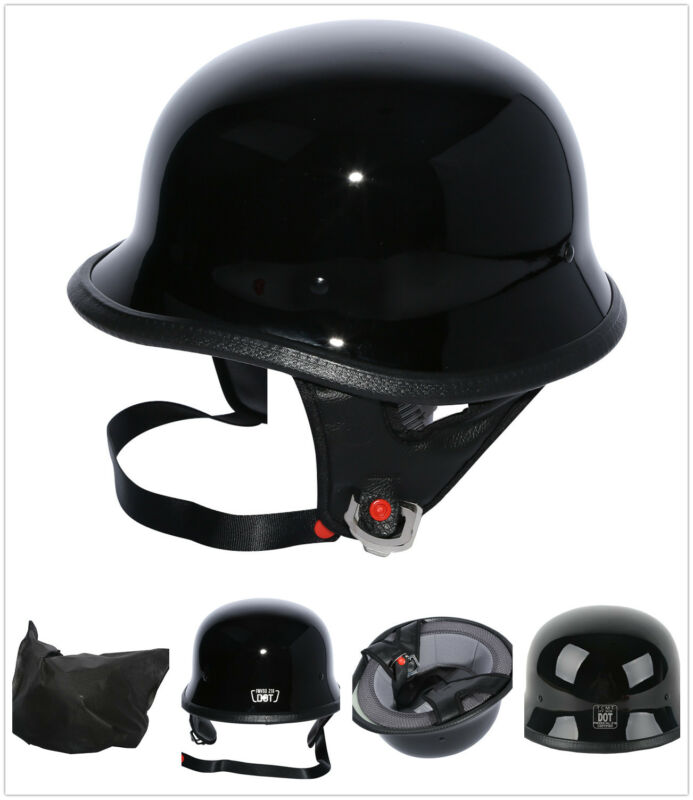 M L Xl Motorcycle Dot German Half Face Helmet For Chopper Cruiser Biker Tcmt Us