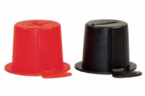 Top Post Plastic Battery Caps- One Red And One Black Per Set- Protects Terminals